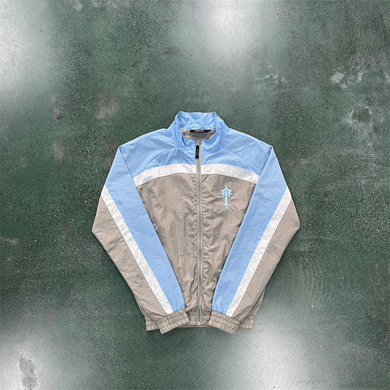 Trapstar Windbreaker Irongate Shellsuit T Windproof Jacket Blue Top Front
