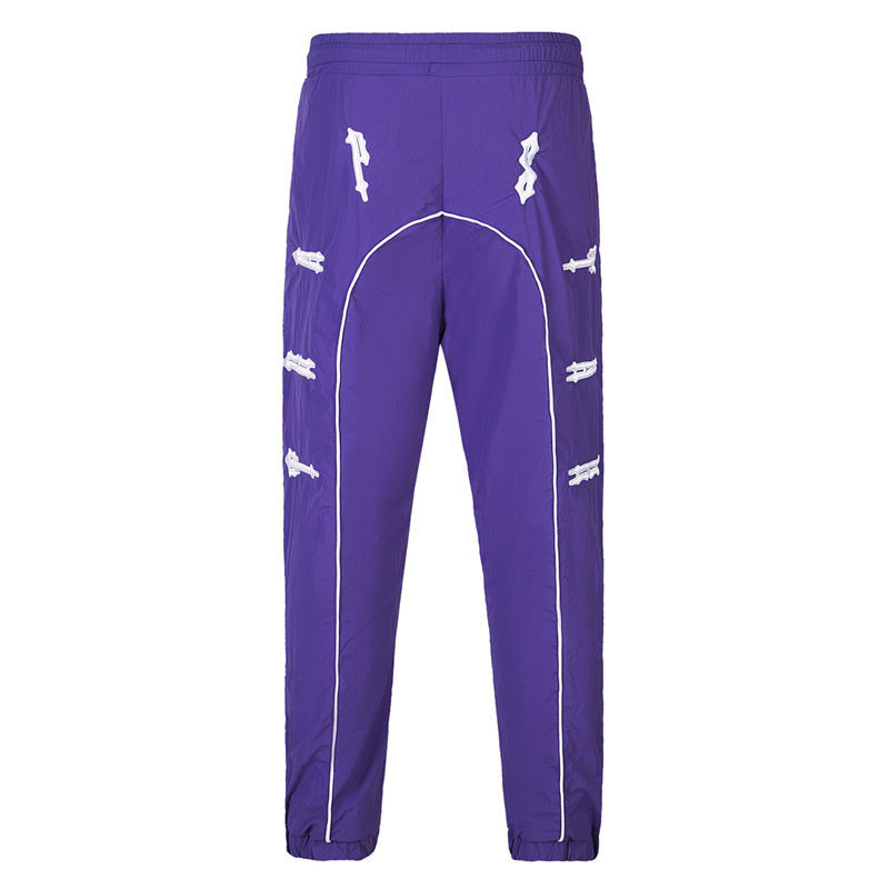 Trapstar Windbreaker Irongate Shellsuit Men Windproof Jacket Purple Pants Front