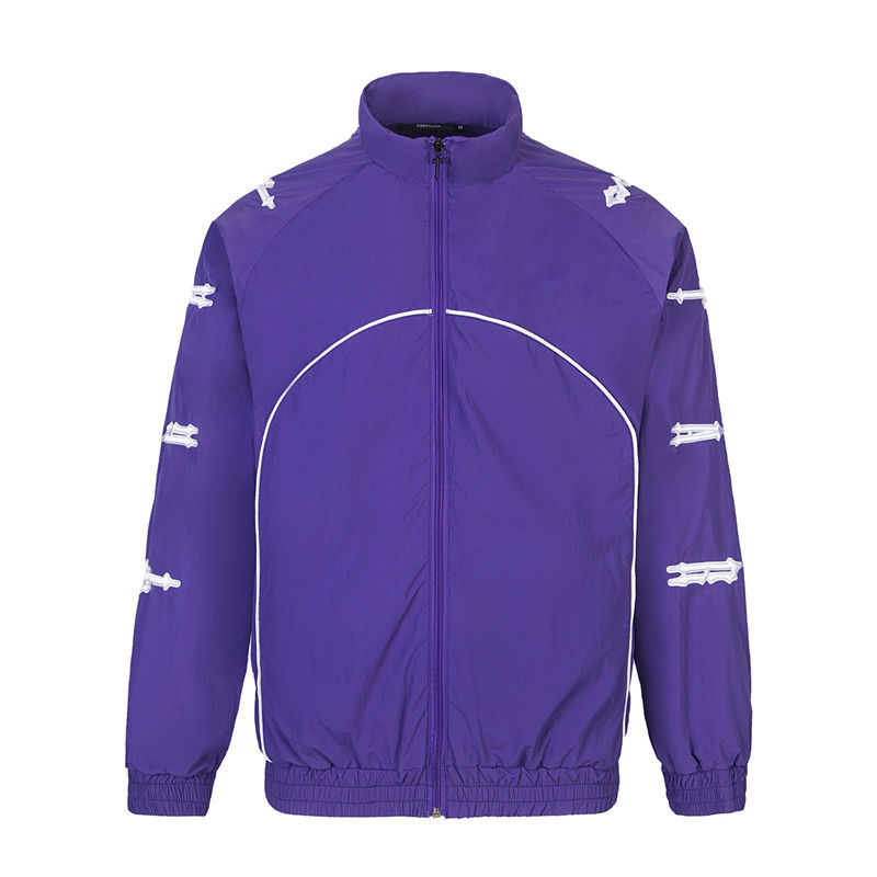 Trapstar Windbreaker Irongate Shellsuit Men Windproof Jacket Purple Top Front