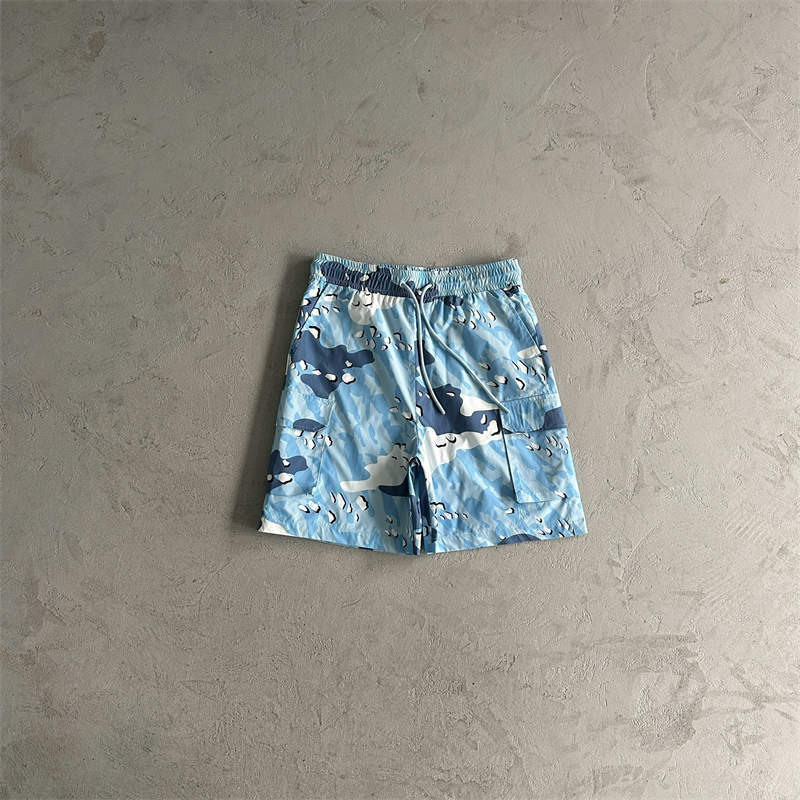 Trapstar Windbreaker and Shorts Suit Camo Blue Shorts Front