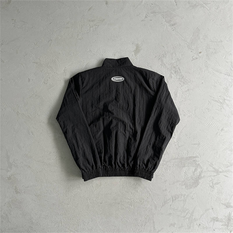 Trapstar Windbreaker Set Men Speed Shellsuit Windproof Jacket Black Top Back