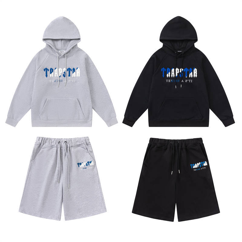 Trapstar Tracksuit Mens Chenille Decoded Hoodie Shorts Set