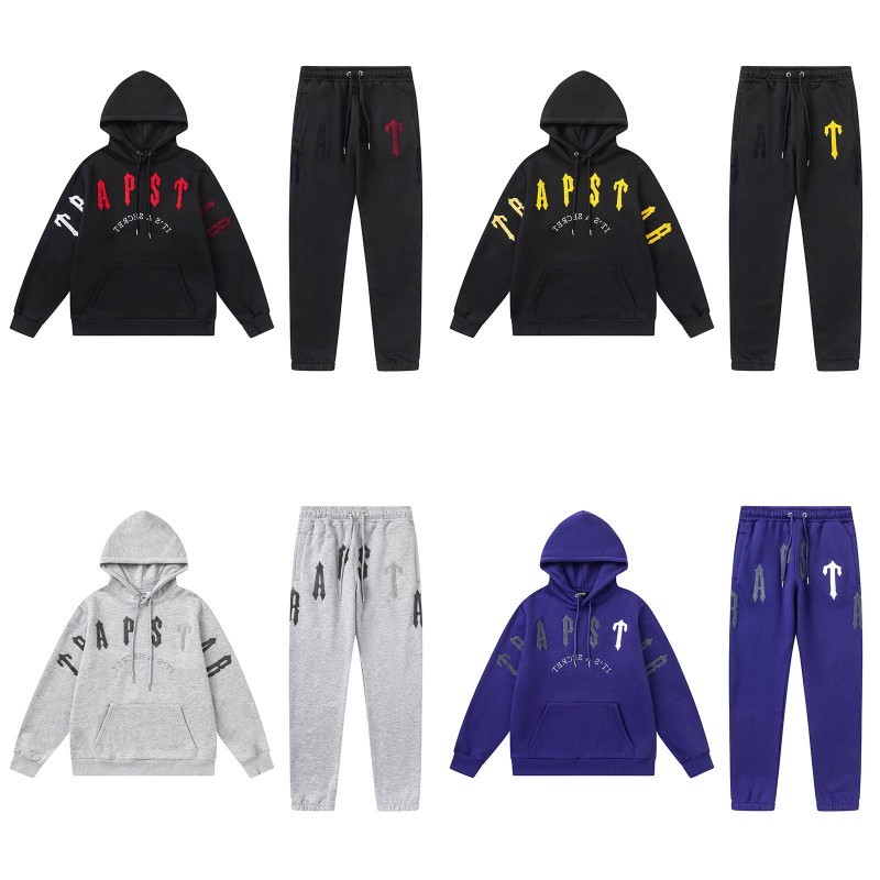 Trapstar London Tracksuit Irongate Arch Chenille Hoodie Jogging Suit Collection Front