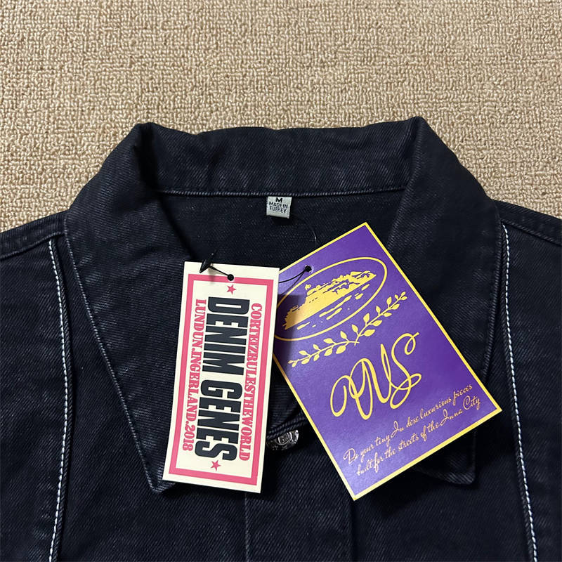 Corteiz Jeans Jacket Set Crtz Men C Star Trucker Denim Suit