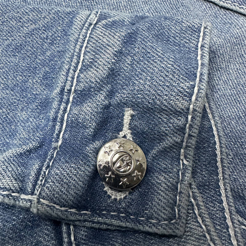 Corteiz Jeans Jacket Set Crtz Men C Star Trucker Denim Suit