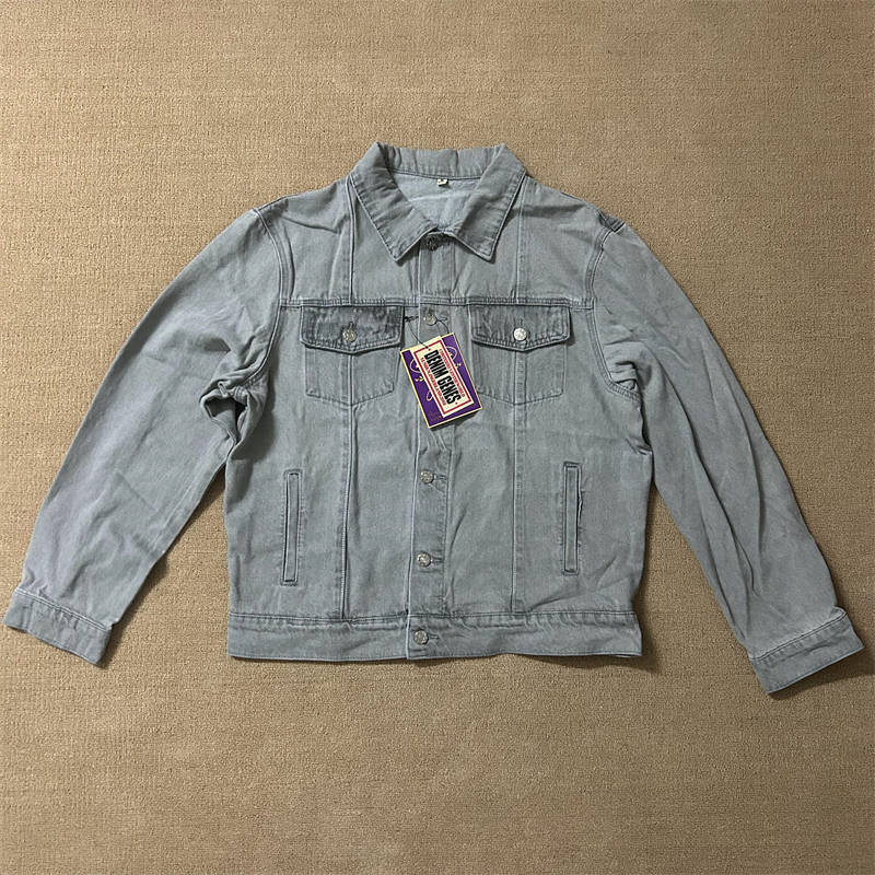 Corteiz Jeans Jacket Set Crtz Men C Star Trucker Denim Suit