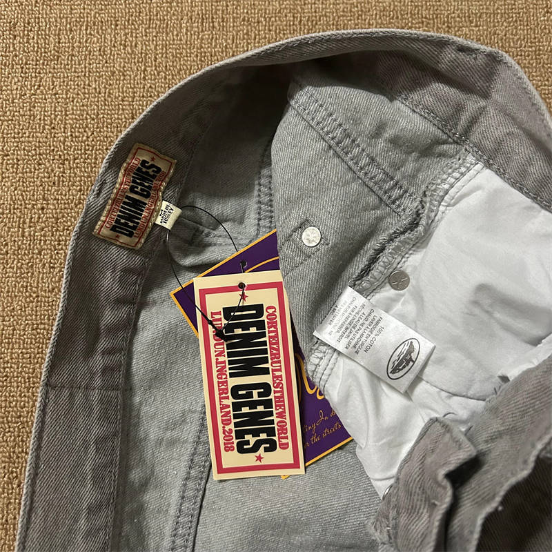 Corteiz Jeans Jacket Set Crtz Men C Star Trucker Denim Suit