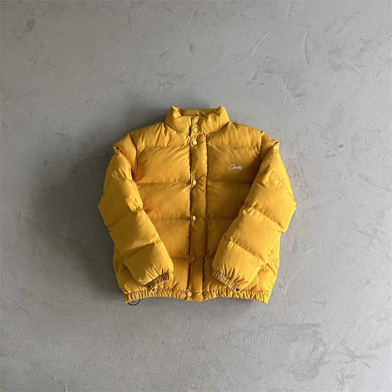 BOLO JACKET イエロー ダウンジャケット S　Corteiz CRTZ BOLO JACKET イエロー ダウンジャケット S Corteiz CRTZ