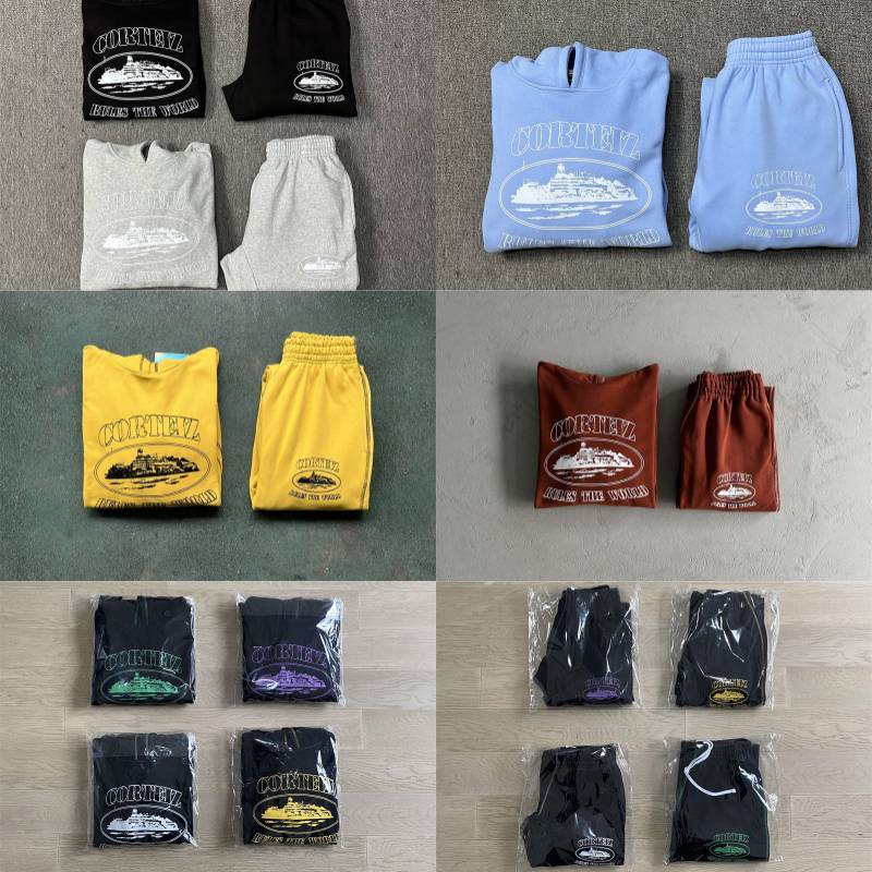 Corteiz Hoodie Crtz Rtw Alcatraz Superior Stitching Tracksuit Collection Front