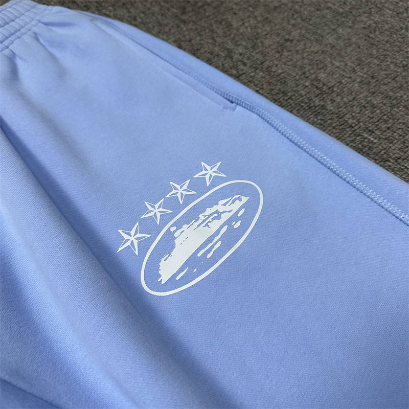 Corteiz Tracksuit Grey Crtz 4 Star Anniversary Hoodie Joggers Set
