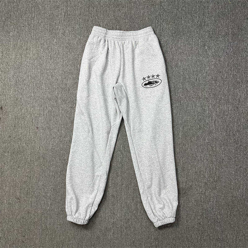 Corteiz Tracksuit Grey Crtz 4 Star Anniversary Hoodie Joggers Set