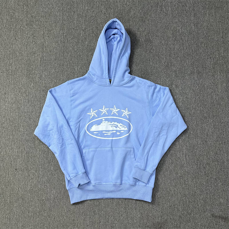 Corteiz Tracksuit Grey Crtz 4 Star Anniversary Hoodie Joggers Set