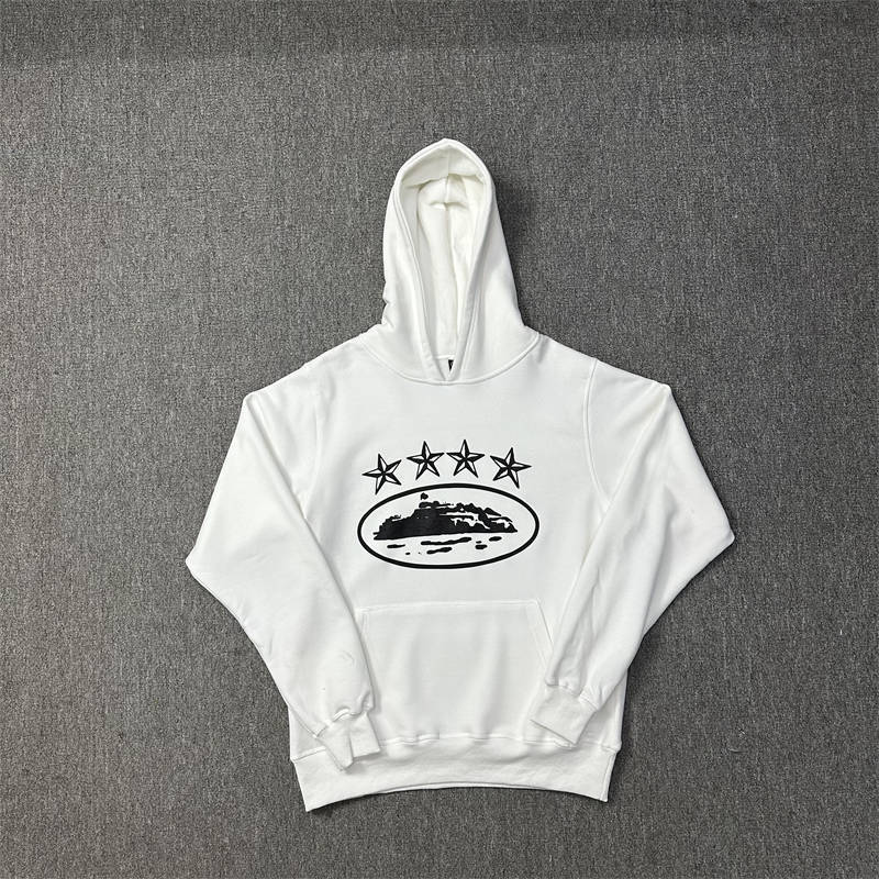 Corteiz Tracksuit Grey Crtz 4 Star Anniversary Hoodie Joggers Set
