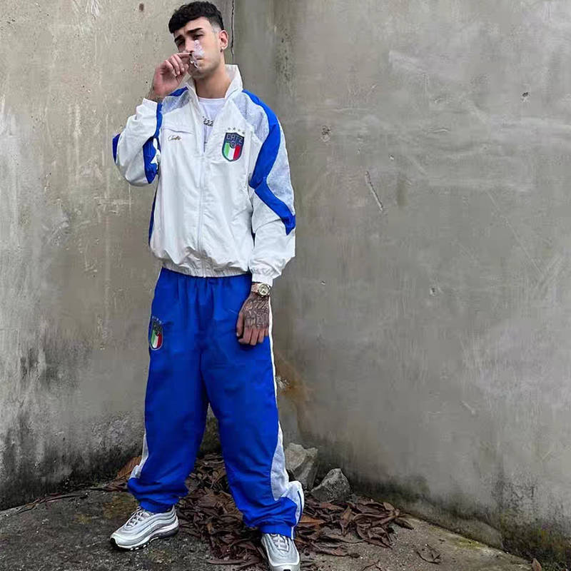 Corteiz Windbreaker​ Italy Shuku Set Wearing Effect