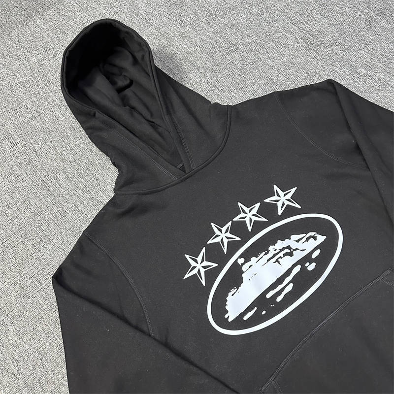 Corteiz Tracksuit Grey Crtz 4 Star Anniversary Hoodie Joggers Set