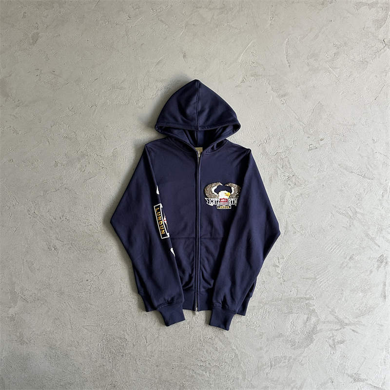 Corteiz Jumpsuit Crtz Dipset Zip Up Hoodie Eagle Print Tracksuit
