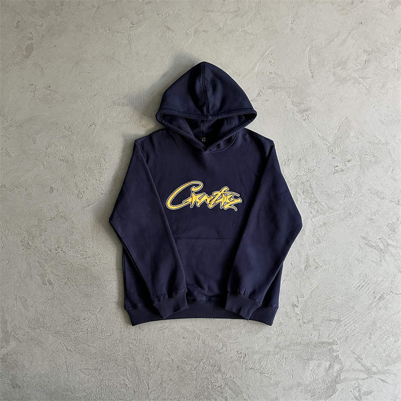 Corteiz Tracksuit Set Crtz Satin Applique Allstarz Hoodie Joggers