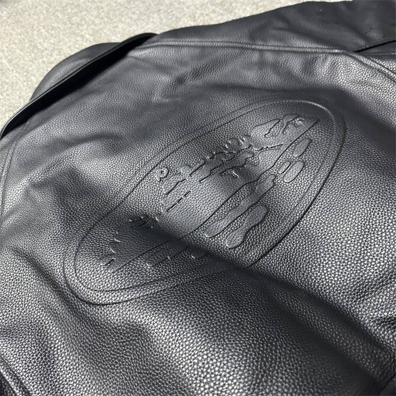 Corteiz Leather Jacket Crtz Alcatraz Uk Drill Hairstyle Coat