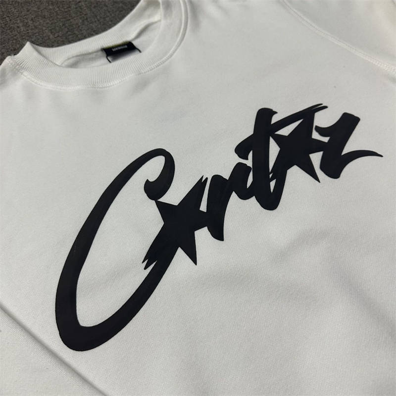 Corteiz Tshirt Longsleeve Crtz Letter Print Sweatshirt and Shorts