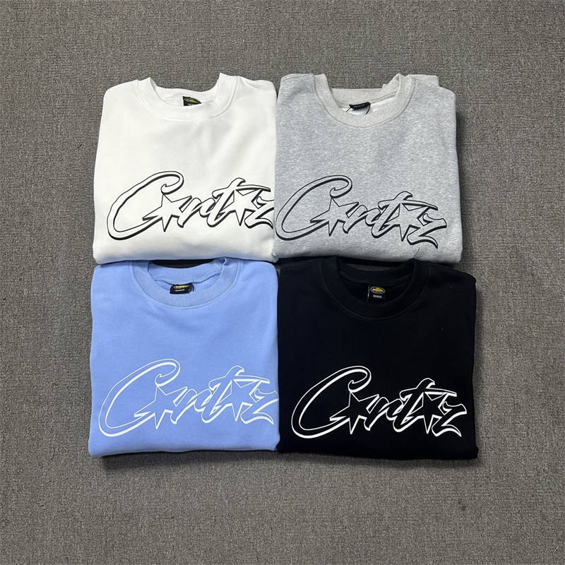 Corteiz Tops Sweatshirt Crtz Letter Print Crew Neck Longsleeve Tee