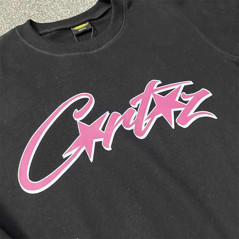 Corteiz Tshirt Longsleeve Crtz Letter Print Sweatshirt and Shorts