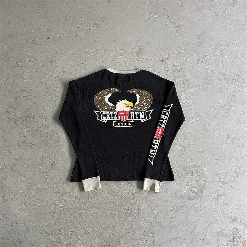 Corteiz London Dipset Waffle Longsleeve Crtz Rtw Eagle Knit Top