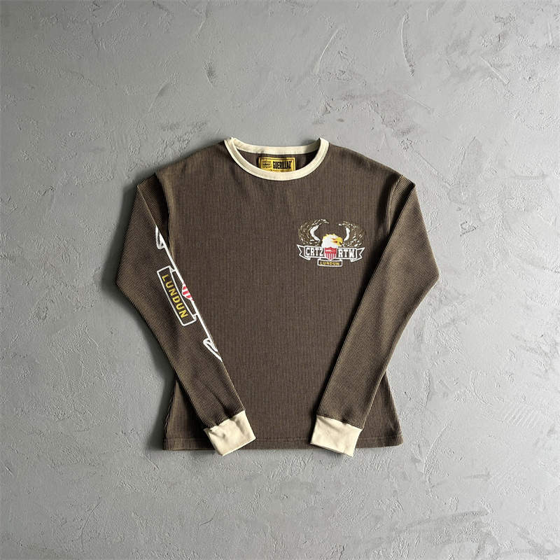 Corteiz London Dipset Waffle Longsleeve Crtz Rtw Eagle Knit Top