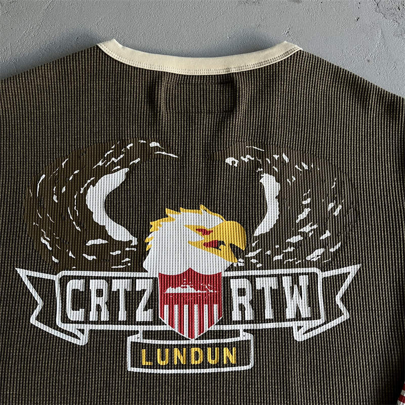 Corteiz London Dipset Waffle Longsleeve Crtz Rtw Eagle Knit Top