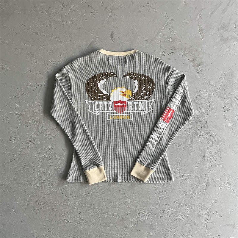 Corteiz London Dipset Waffle Longsleeve Crtz Rtw Eagle Knit Top