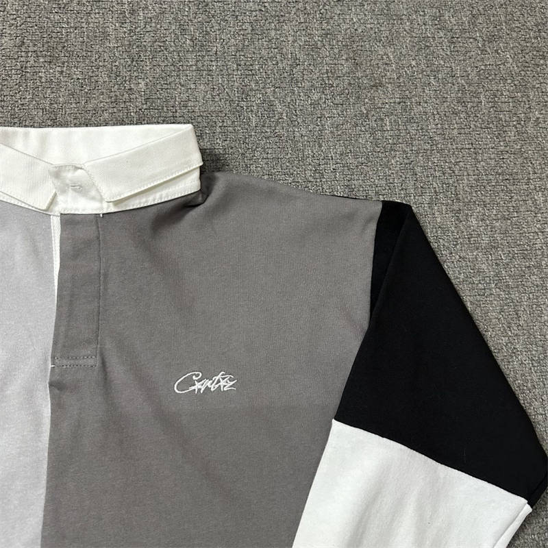 Corteiz Rugby Shirt Crtz C Star Polo Long Sleeve Top