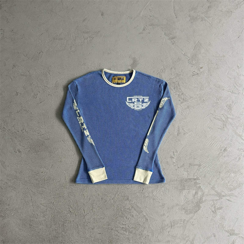 Corteiz Knit Shirt Crtz Gasolina Waffle Longsleeve Top