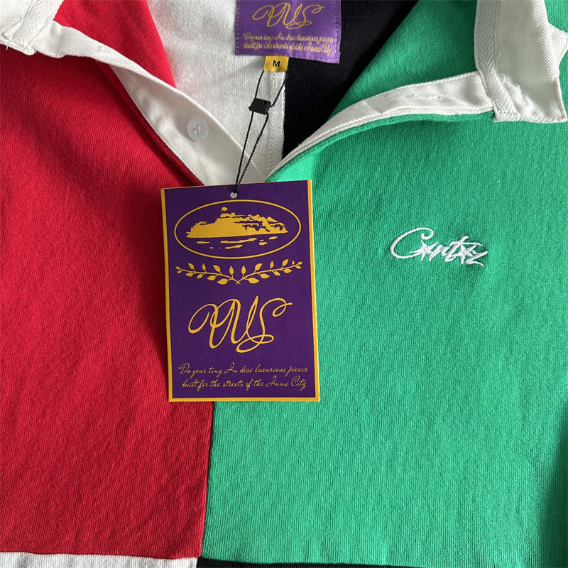 Corteiz Rugby Shirt Crtz C Star Polo Long Sleeve Top