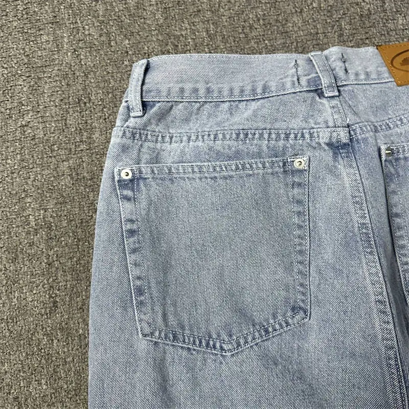 Corteiz Jeans Alcatraz Print Pants Crtz Baggy Denim Trousers