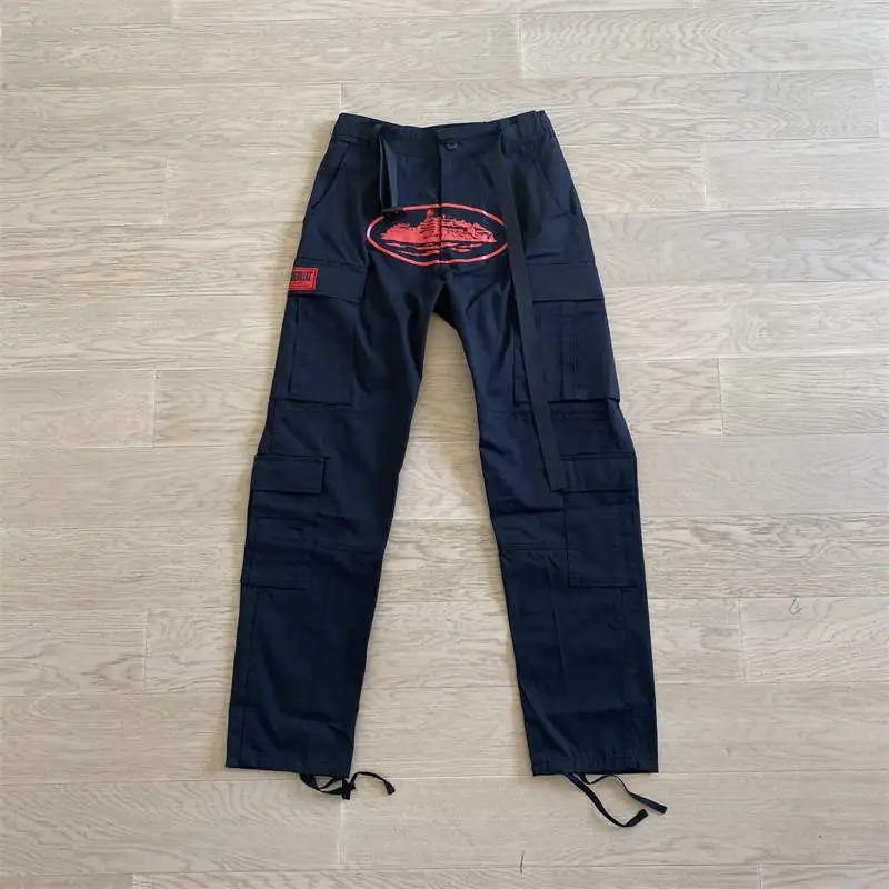 Corteiz Cargos Pants Crtz Alcatraz Logo Print Trousers Collection