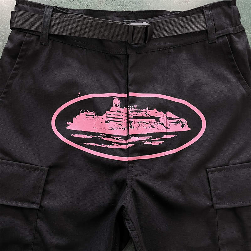 Corteiz Cargos Pants Crtz Alcatraz Logo Print Trousers Collection