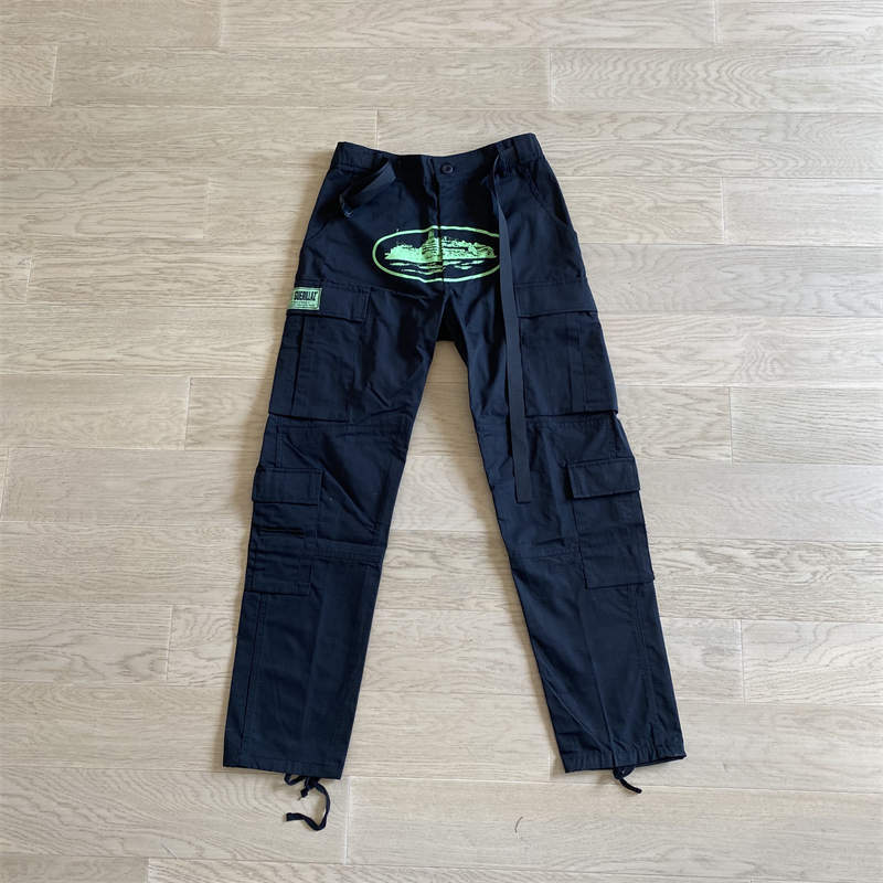 Corteiz Cargos Pants Crtz Alcatraz Logo Print Trousers Collection