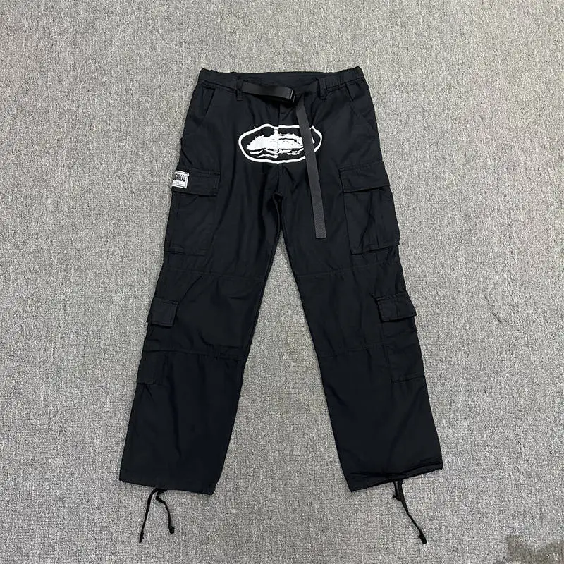 Corteiz Cargos Pants Crtz Alcatraz Logo Print Trousers Collection