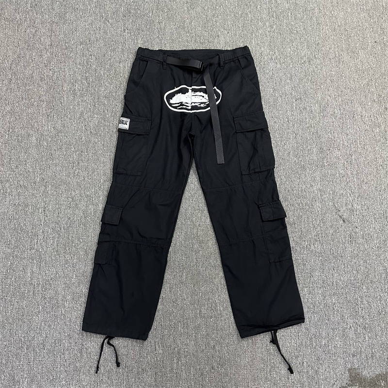 Corteiz Cargos Pants Crtz Alcatraz Logo Print Trousers Collection