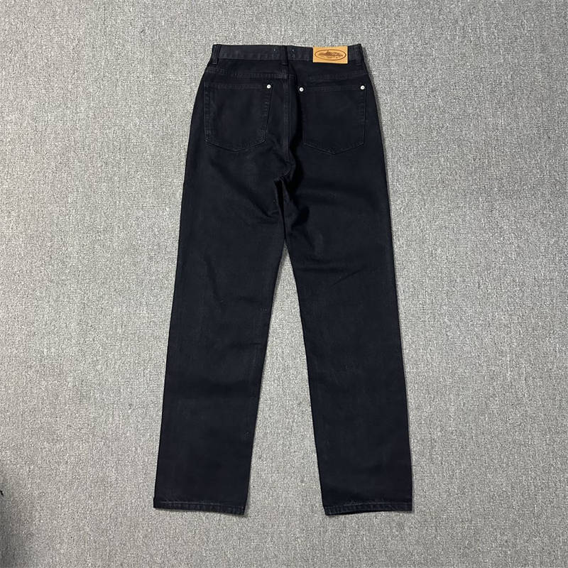 Corteiz Jeans Alcatraz Print Pants Crtz Baggy Denim Trousers