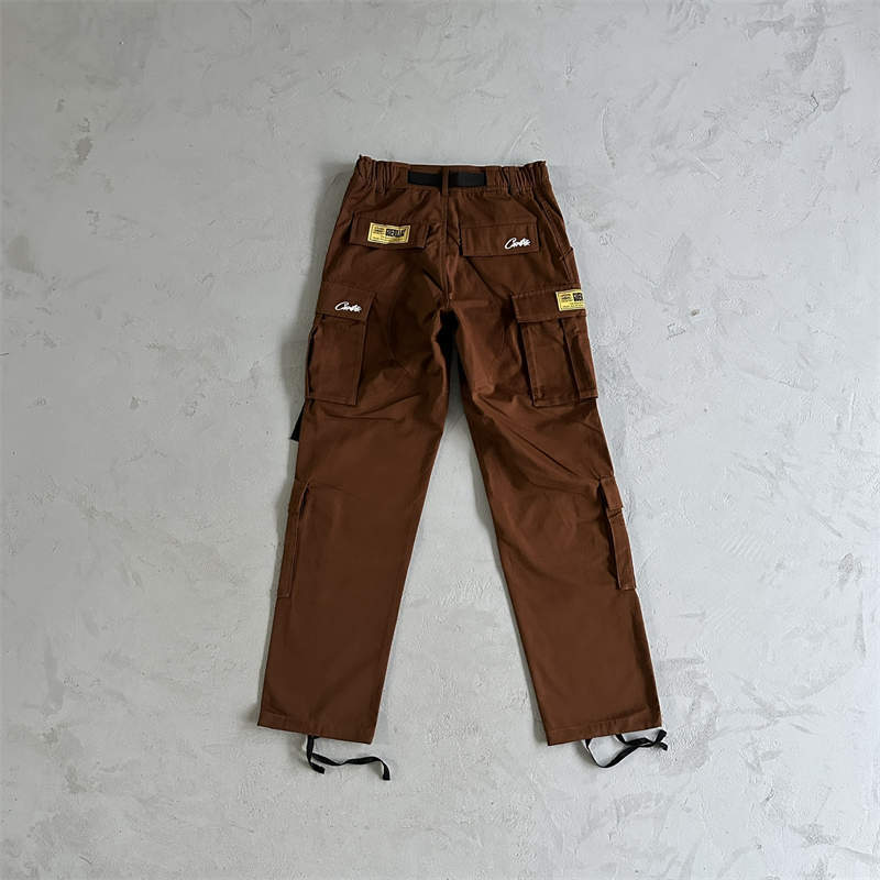 Corteiz Cargos Pants Crtz Alcatraz Logo Print Trousers Collection