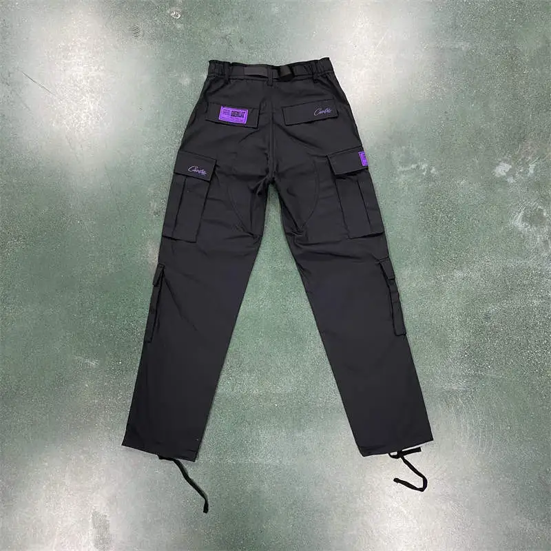Corteiz Cargos Pants Crtz Alcatraz Logo Print Trousers Collection