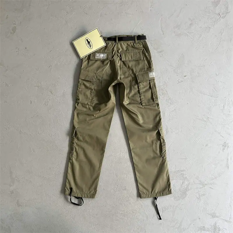 Corteiz Cargos Pants Crtz Alcatraz Logo Print Trousers Collection