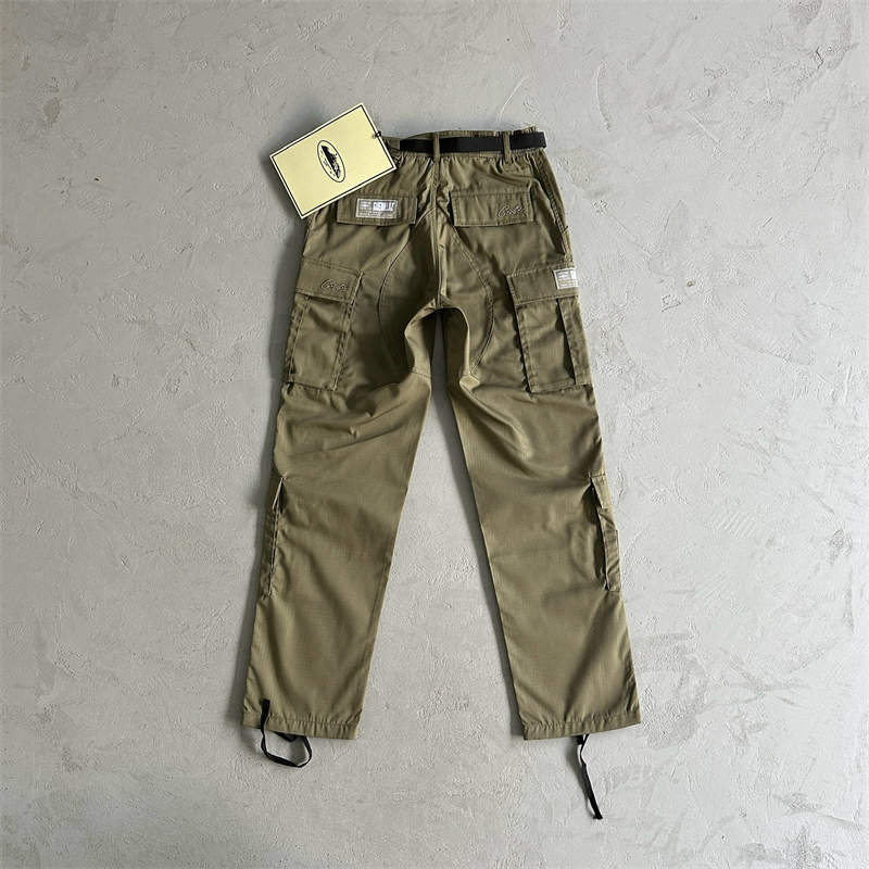 Corteiz Cargos Pants Crtz Alcatraz Logo Print Trousers Collection