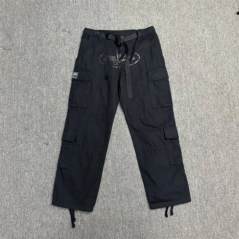 Corteiz Cargos Pants Crtz Alcatraz Logo Print Trousers Collection
