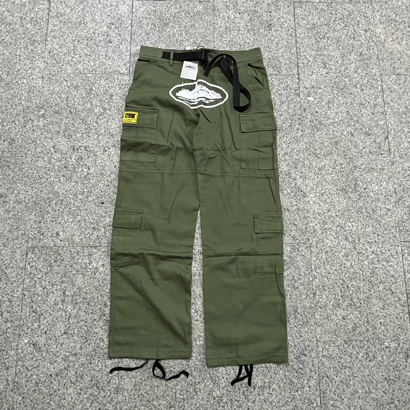 Corteiz Cargos Pants Crtz Alcatraz Logo Print Trousers Collection