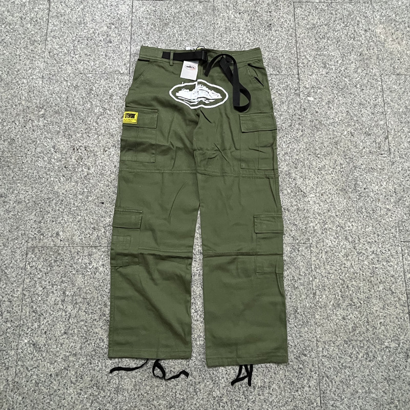 Corteiz Cargos Pants Crtz Alcatraz Logo Print Trousers Collection