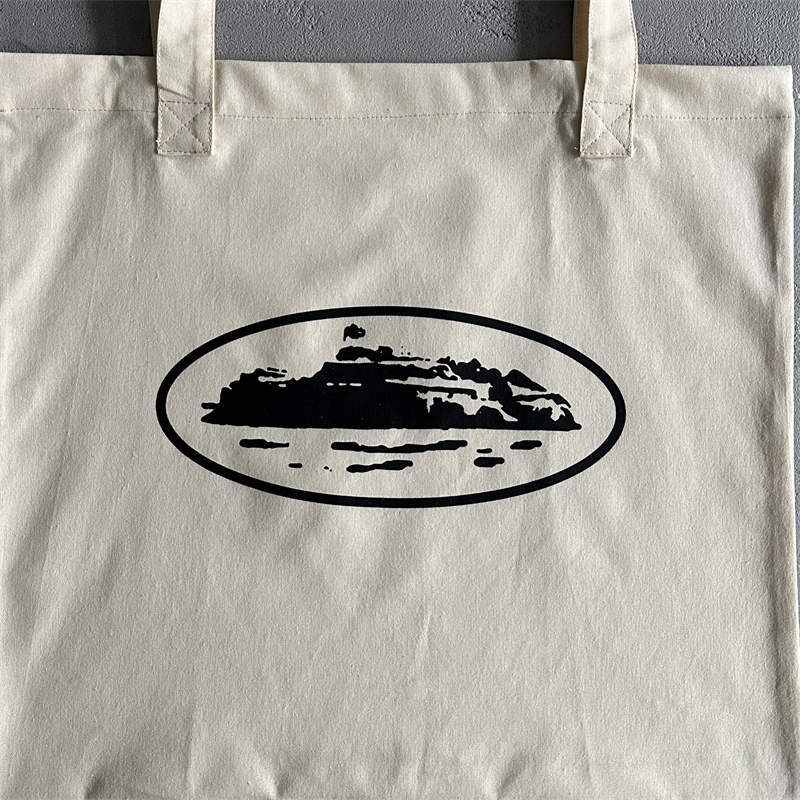 Corteiz Tote Bag Crtz Alcatraz Print Single Shoulder Bags