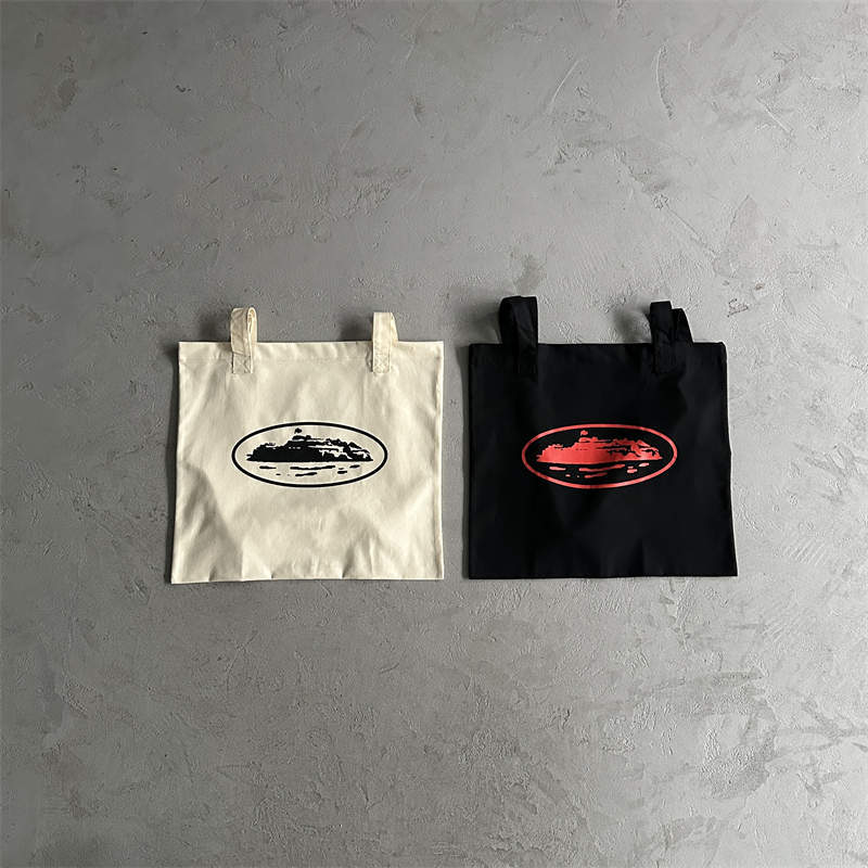 Corteiz Tote Bag Crtz Alcatraz Print Single Shoulder Bags