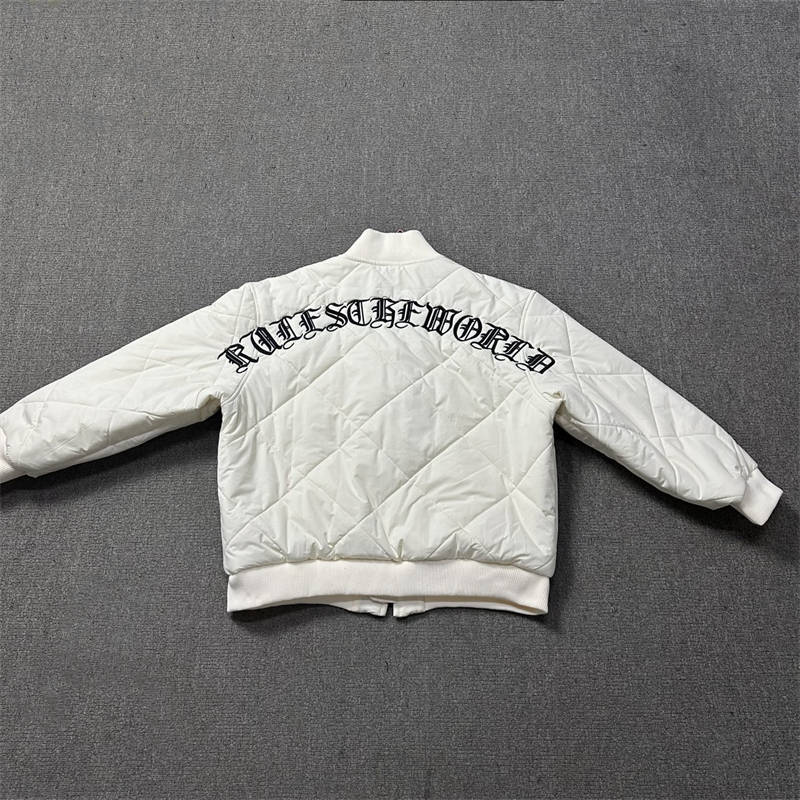Corteiz Puffer Crtz Olde English Quilted Bomber Jacket