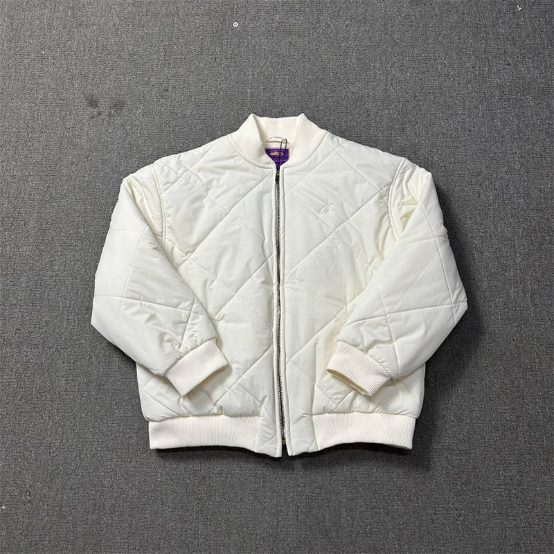 Corteiz Puffer Crtz Olde English Quilted Bomber Jacket